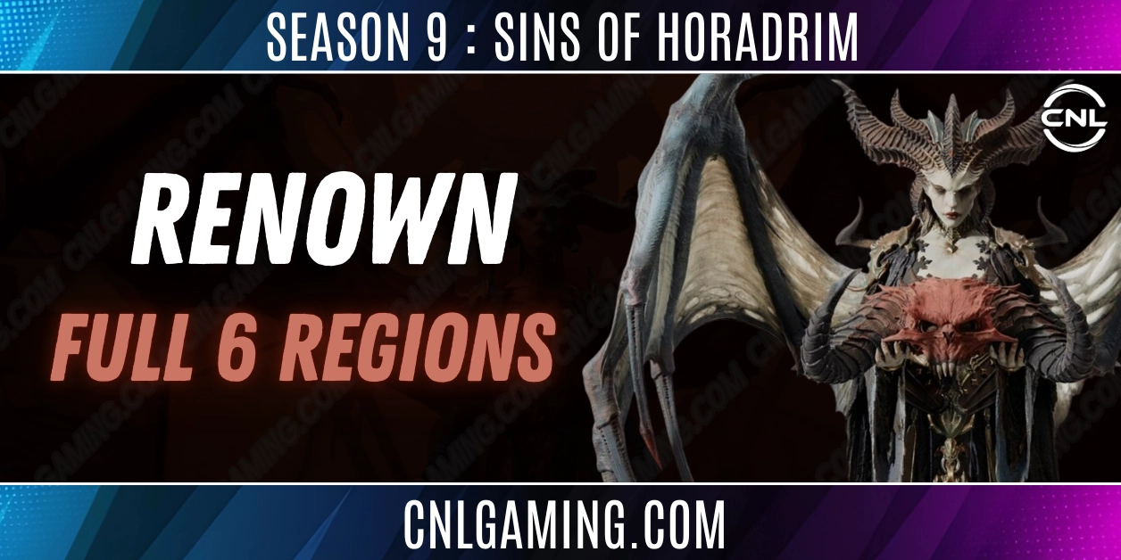 Season 9 : Sins of the Horadrim | Full Renown