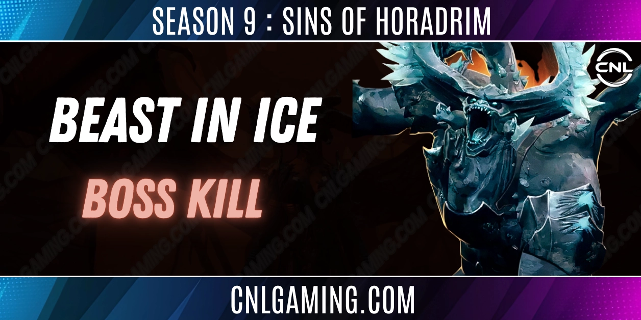 Season 9 : Sins of the Horadrim | 10x Beast in Ice Boss | Torment 4 | Mat Provided
