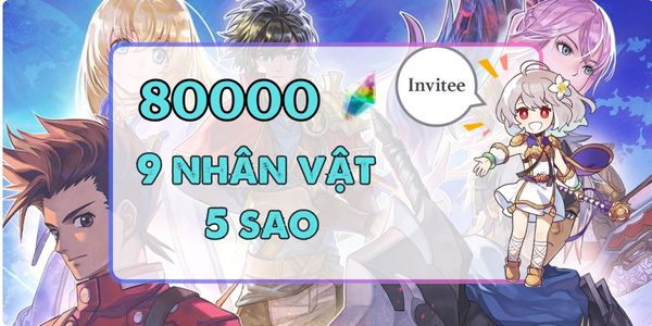 |Global| 80000 đá Chronos + Ngẫu nhiên 9 nhân vật 5 sao