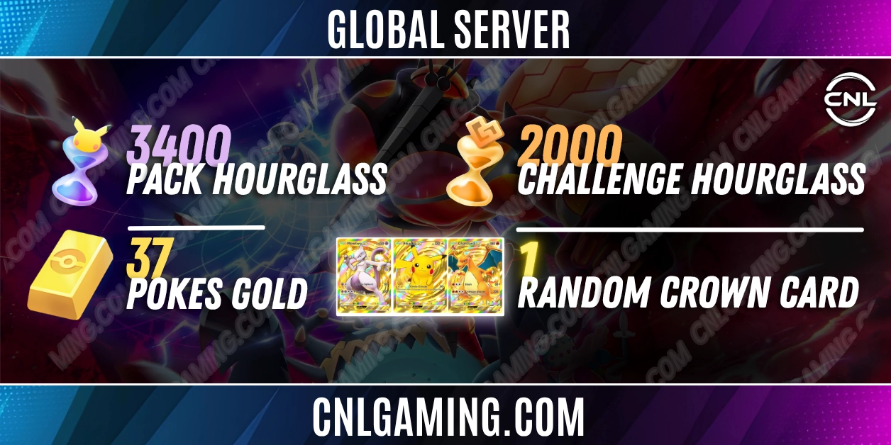 【Global】3400 Pack Hourglass|2000 Challenge Hourglass|37 pokes gold|