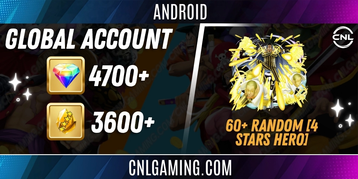 Android | Global | 4700–4900 Diamonds | Kizaru [Borsalino] | 3600+ 4 Stars Fragment | 60+ Random [4 Stars Hero]