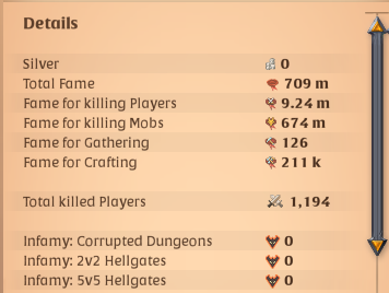 VLAF173789 - Server East - 709 M Total Fame - 674 M Killing Mobs - Check more description