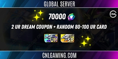70000+ Diamond + 2UR+3SR Dream Coupon +UR card 80-100 + A lot of cards (in description)