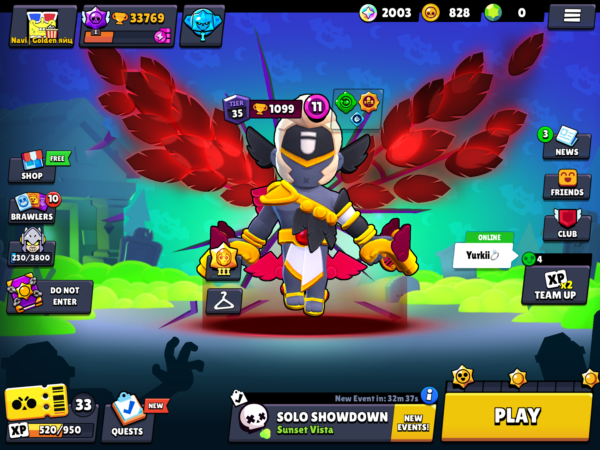 AB66 | 33500 Cúp | 83 Brawlers | 134 Skins | 11 Legends | 27 Mythics | 26 Epics | 800 Vàng | Giá ưu đãi