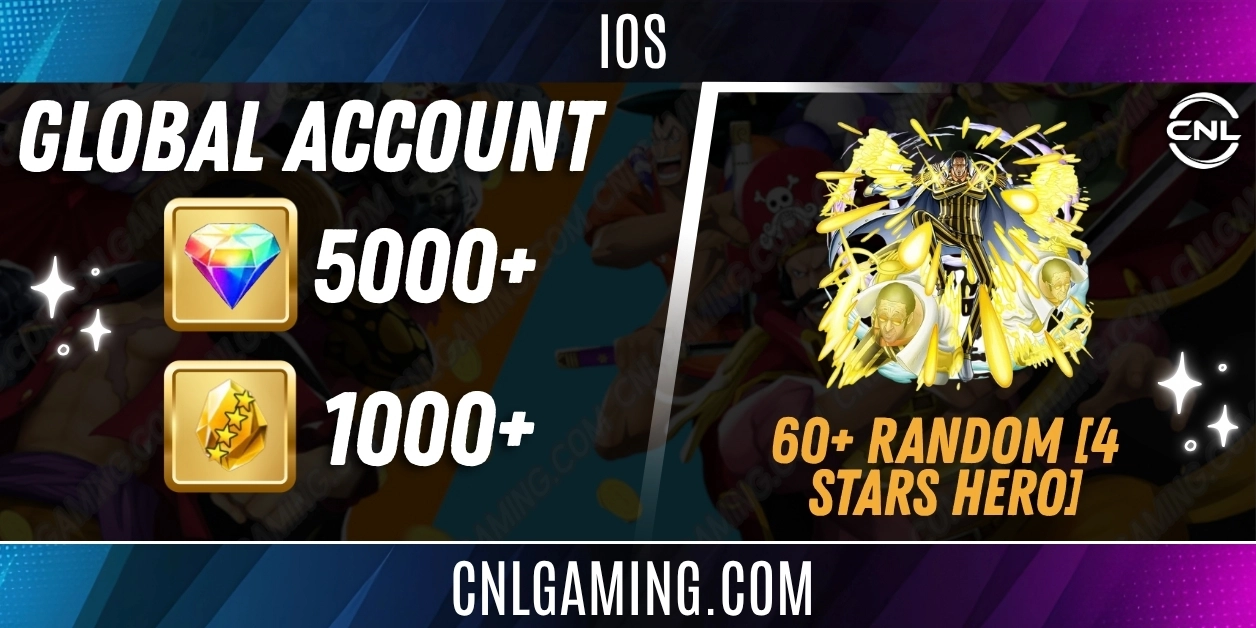 IOS [Global] 5000+ Diamonds | Kizaru [Borsalino] | 1000+ 4-Star Fragments | 60+ Random 4-Star Characters