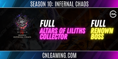 Season 10 : Infernal Chaos | Full Altars of Liliths Collector + Full Renown
