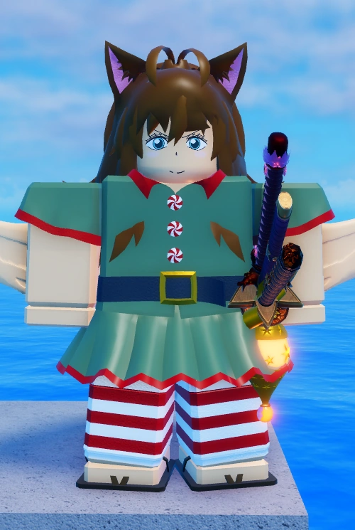 [GPO] Peppermint Buttons Dress