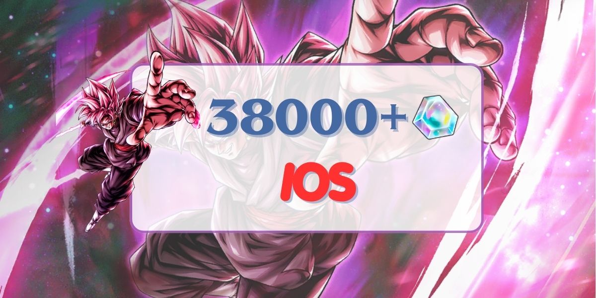 IOS UL Super Saiyan Rose Goku Preto + 38000 Chrono Crystal + 0-5 LF aleatório