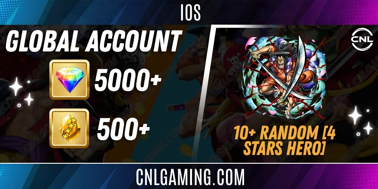 IOS [Global] 5000+ Diamonds | Kozuki Oden | 500+ 4-Star Fragments | 10+ Random 4-Star Characters