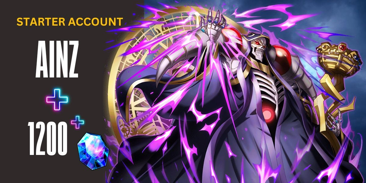 [Global] Ainz 1200+ Crystals | [Starter Account]