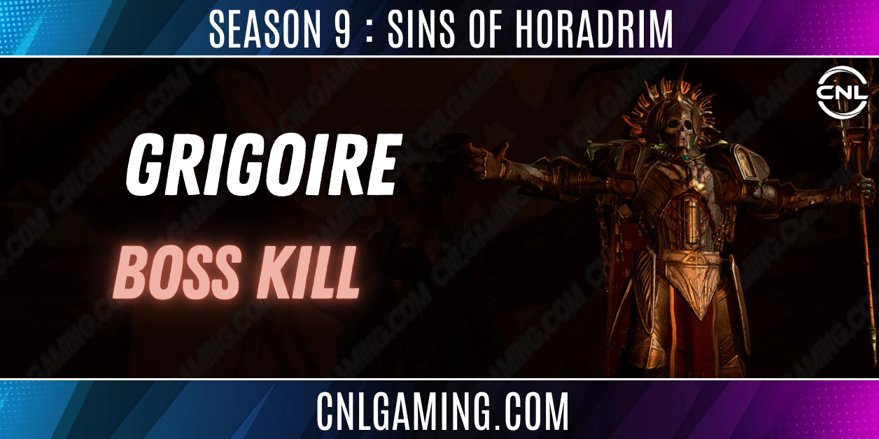 Season 9 : Sins of the Horadrim | 10x Grigoire Boss  | Torment 4 | Mat Provided