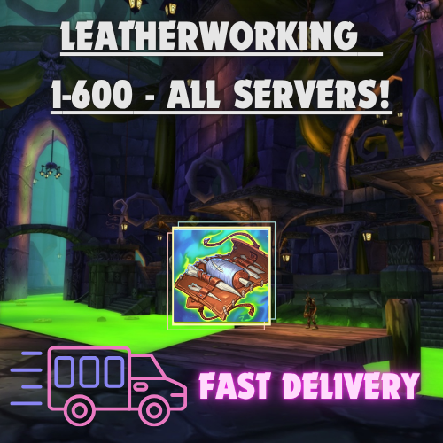 WOW Mist of Pandaria Classic/ Leatherworking 1-600 EU Leveling Kit/DIY Package/ More details at descriptions