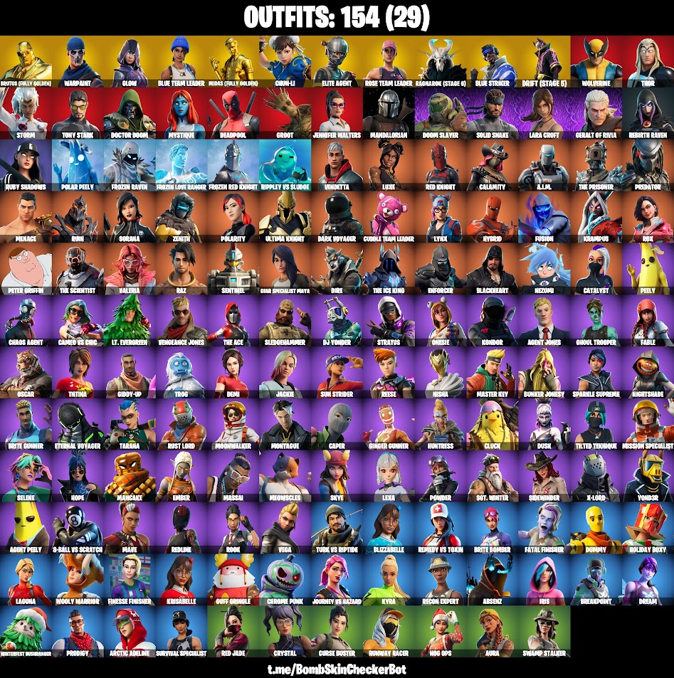 TSfn87|Save theWorld|Delux|154skins|OG STW,Glow,Blue Team Leader,Gold Brutus,Gold Midas,Prodigy,Elite Agent,Chun-Li,Blue Striker