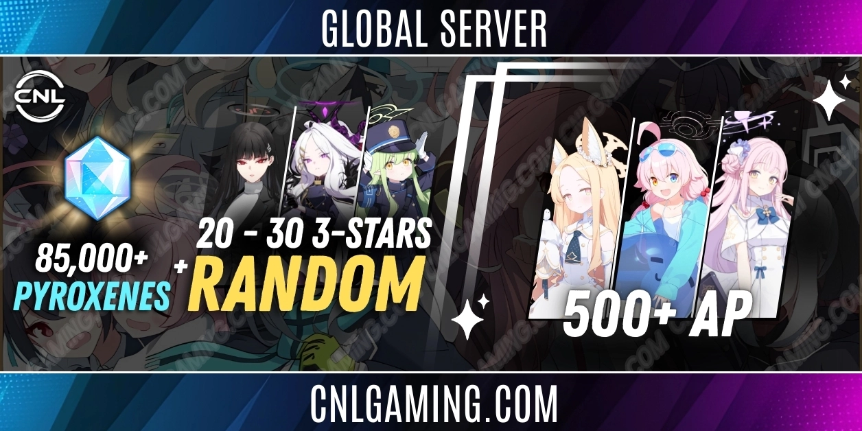 Global 20-30 Three-Stars + 85000+ Pyroxenes + 500+ AP | Mika Misono + Hoshino Swimsuit + Seia