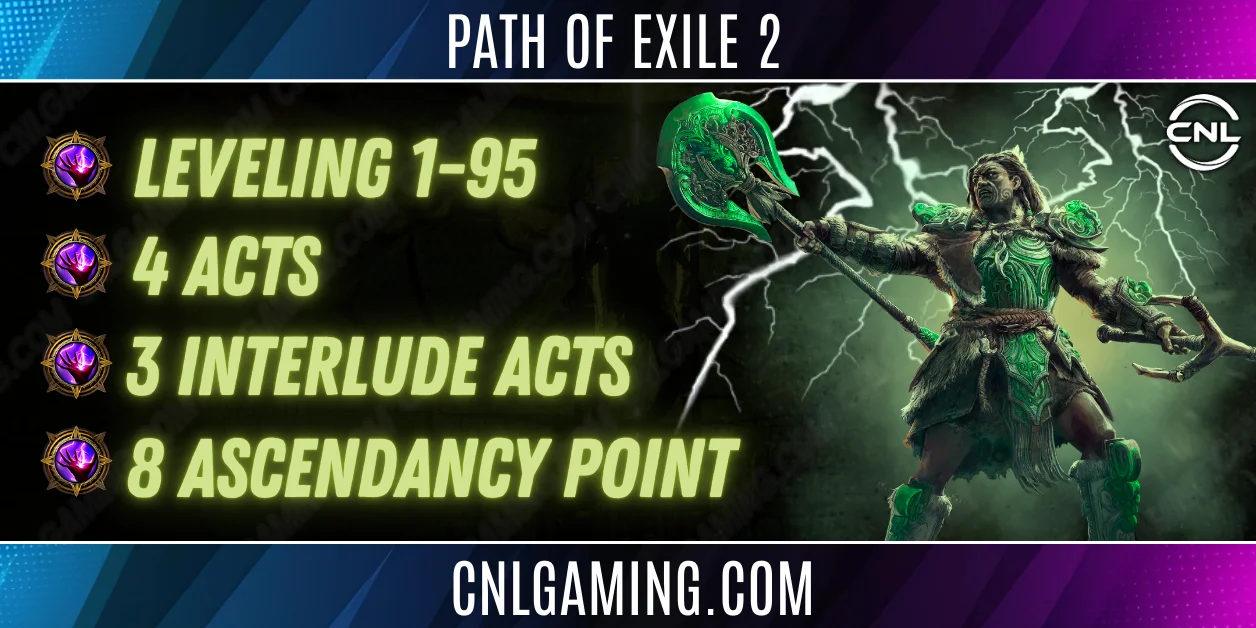Rise of the Abyssal | 1-95 Leveling + 4 Acts + 3 Interlude Acts + 8 Ascendancy Point