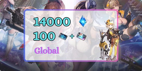 [Global Server] Liter + Ngẫu nhiên SSR | 14000+ Kim cương + 100 Tổng cộng phiếu recruitment