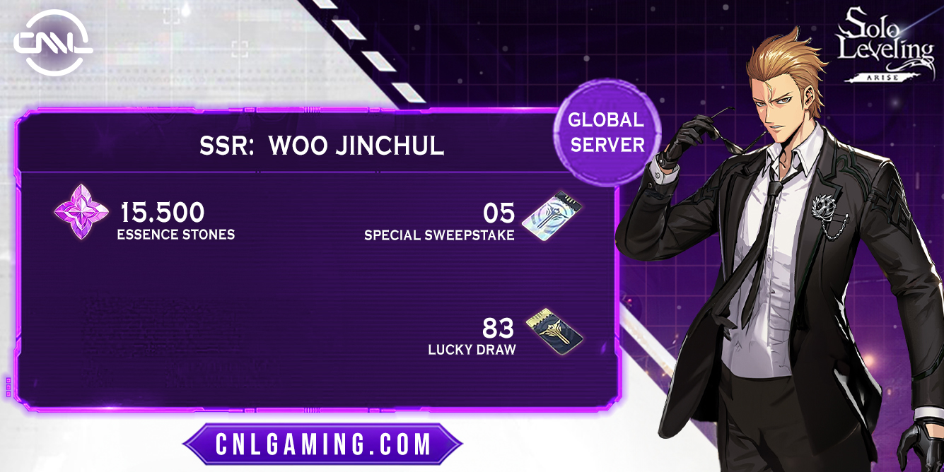 [Global]15500+Essence Stones| 83+ Lucky draw| 5+Special sweepstake+Woo Jinchul