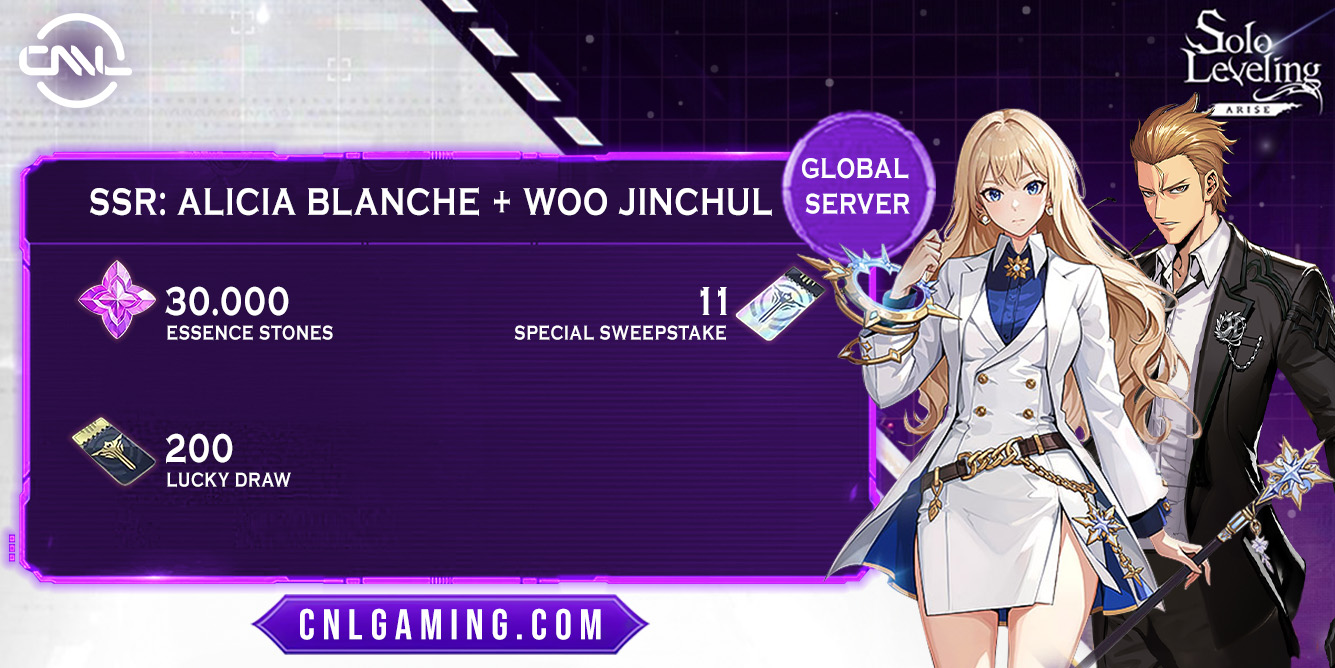 [Global]30000+Essence Stones| 200+ Lucky draw| 11 +Special sweepstake+Alicia Blanche+Woo Jinchul