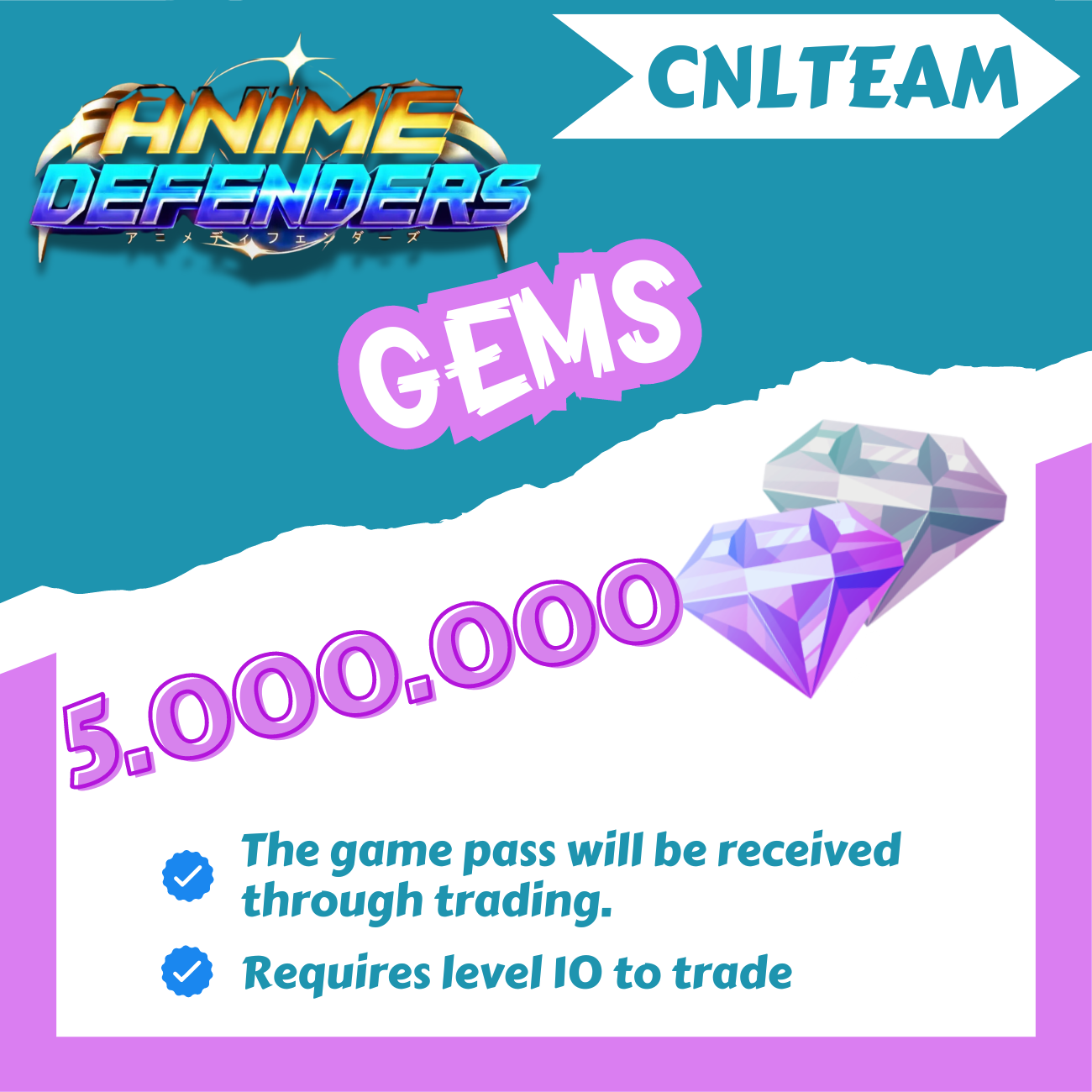 5000000 - Gems