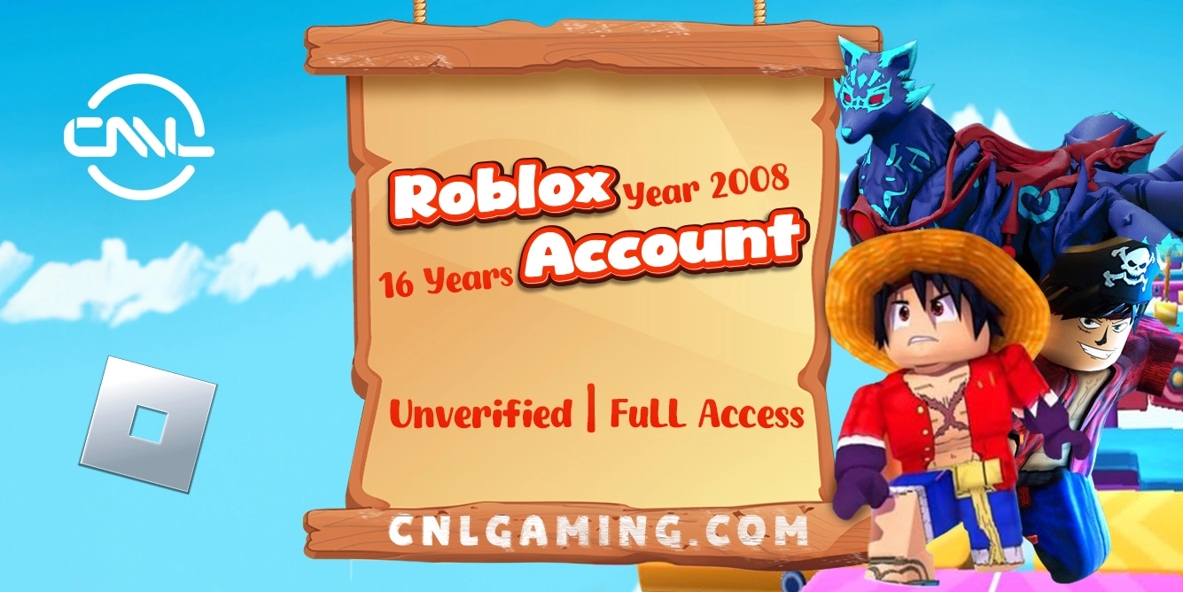 Roblox Account | Tài khoản từ 2008 | 16 năm | Tài khoản chưa xác thực mail