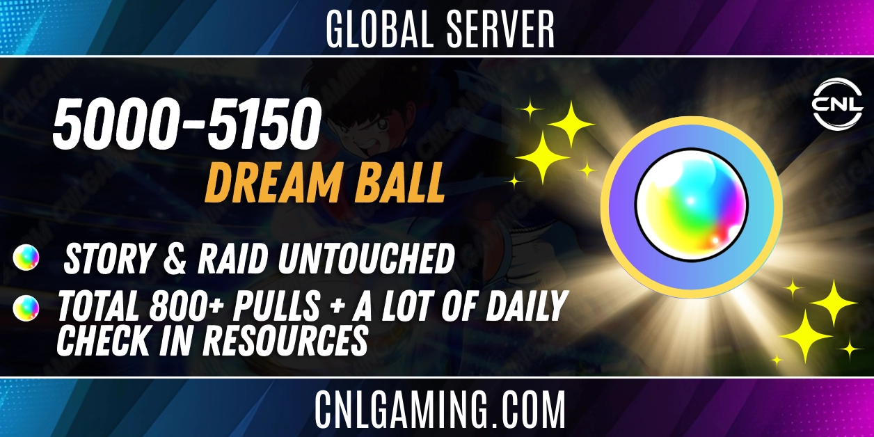 |Global| 5000-5150 DB + Story & Raid Untouched + Total 800+ Pulls + A lot of daily check in resources