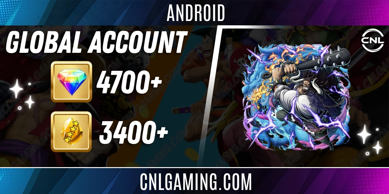Android [Global] 4700–5000 Gems | Kaido Blue | 3400+ 4-Star Fragments