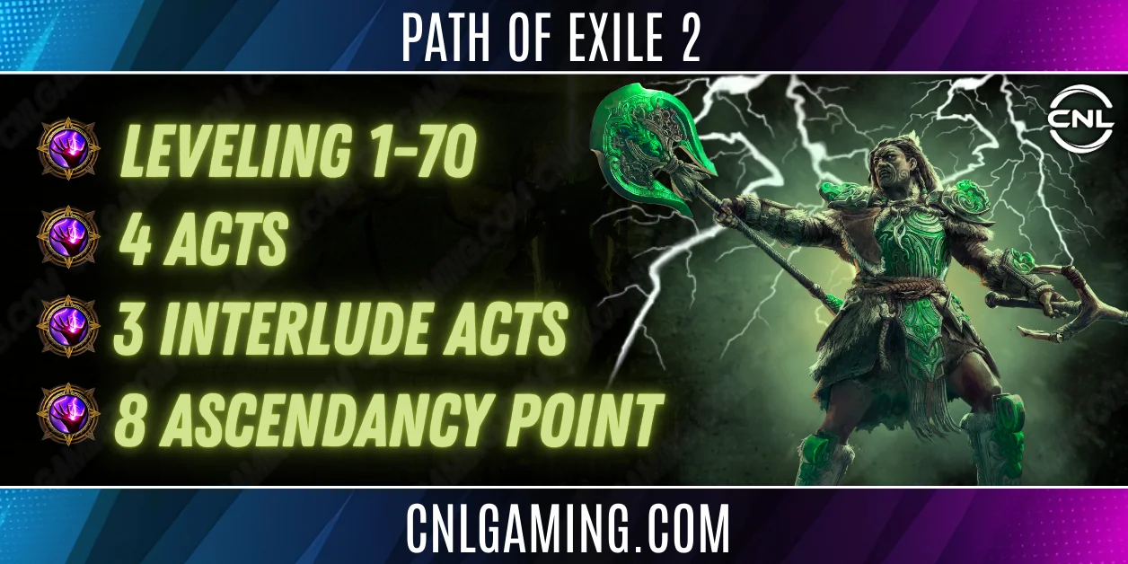 Rise of the Abyssal | 1-70 Leveling + 4 Acts + 3 Interlude Acts + 4 Ascendancy Point