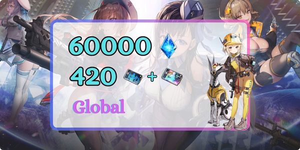 [Global Server] Liter + 10-15 Ngẫu nhiên SSR | 60000 Kim cương | 420 Tổng phiếu recruitment