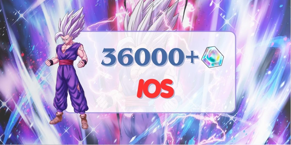 IOS LF Besta Gohan + 36000 Chrono Crystal + 1-5 LF aleatórios