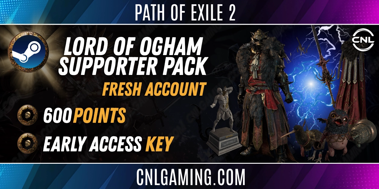 [STEAM] Path of Exile 2 Lord of Ogham Supporter Pack | 0H Played | Can Change Data