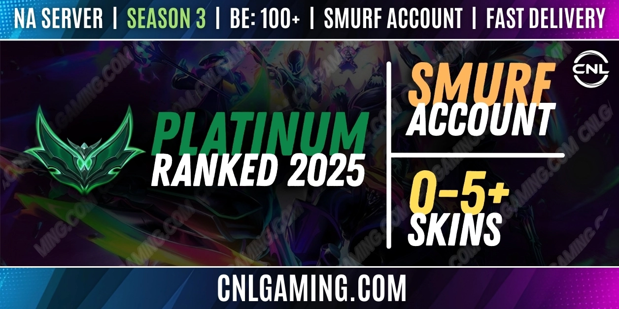 [NA][Emerald] RANKD 2025 - Season 3| Champ: 20+ | BE: 100+ | Skins: 0-5+ | Smurf account | Fast delivery