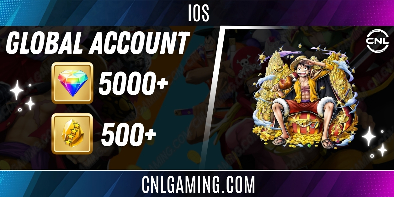 IOS [Global] 5000+ Diamonds | Luffy Blue | 500+ 4-Star Fragments | 10+ Random 4-Star Heroes