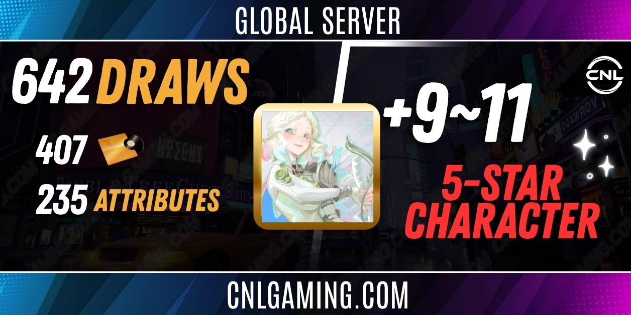 Global | Anna + 642 Draws (407 Gold + 235 Attributes) + 9-11 Random 5 stars - ALL Platform