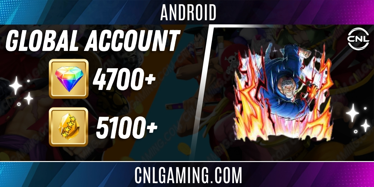 Android [Global] 4700–4900 Gems | EX Legendary Hero Monkey D. Garp | 5100+ 4-Star Fragments