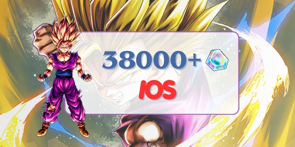 IOS UL Super Saiyan 2 Gohan (Juventude) + 38000 Chrono Crystal 0-5 LF aleatório