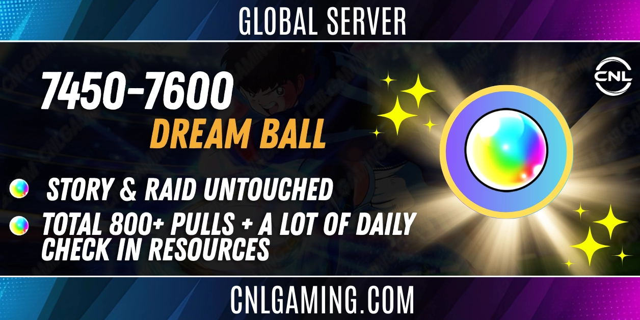 |Global| 7450-7600 DB + Story & Raid Untouched + Total 800+ Pulls + A lot of daily check in resources