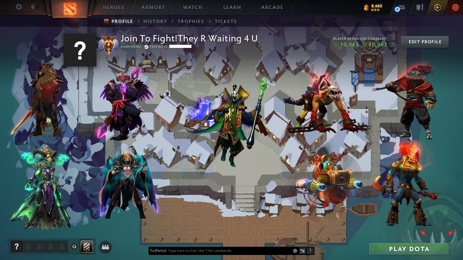 DoKn1230 - Бессмертный - 6600 Mmr - поведение 10062- Коммуникация 10062