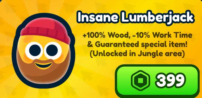 Rebirth Champions: Ultimate > Insane Lumberjack [399R]