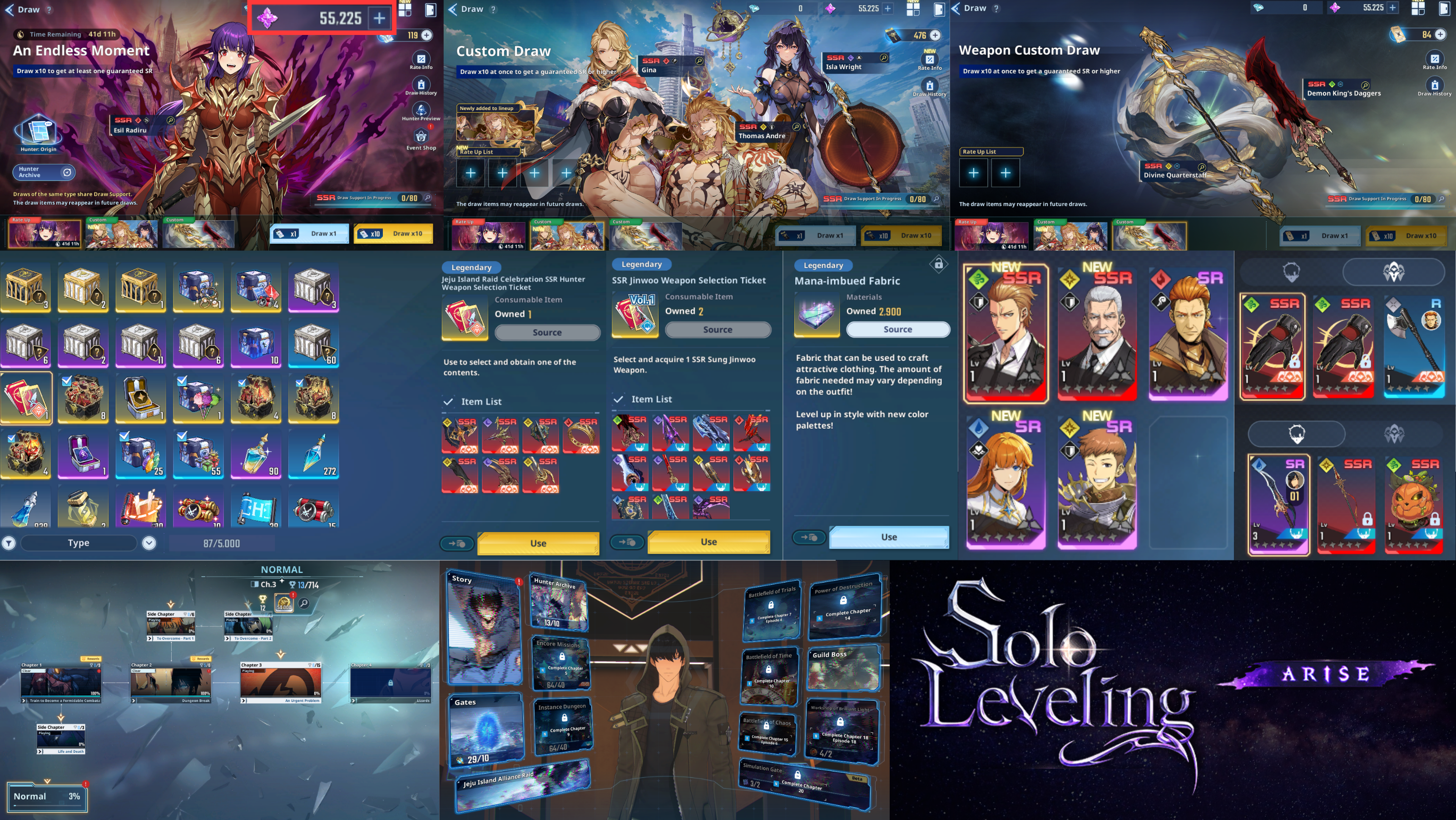 HAVE STORY[Global]56000+Essence Stones | 420+Lucky draw | 110+Special sweepstake | 70 Weapon Custom Draw | x4 Weapon SSR | x2 Character SSR