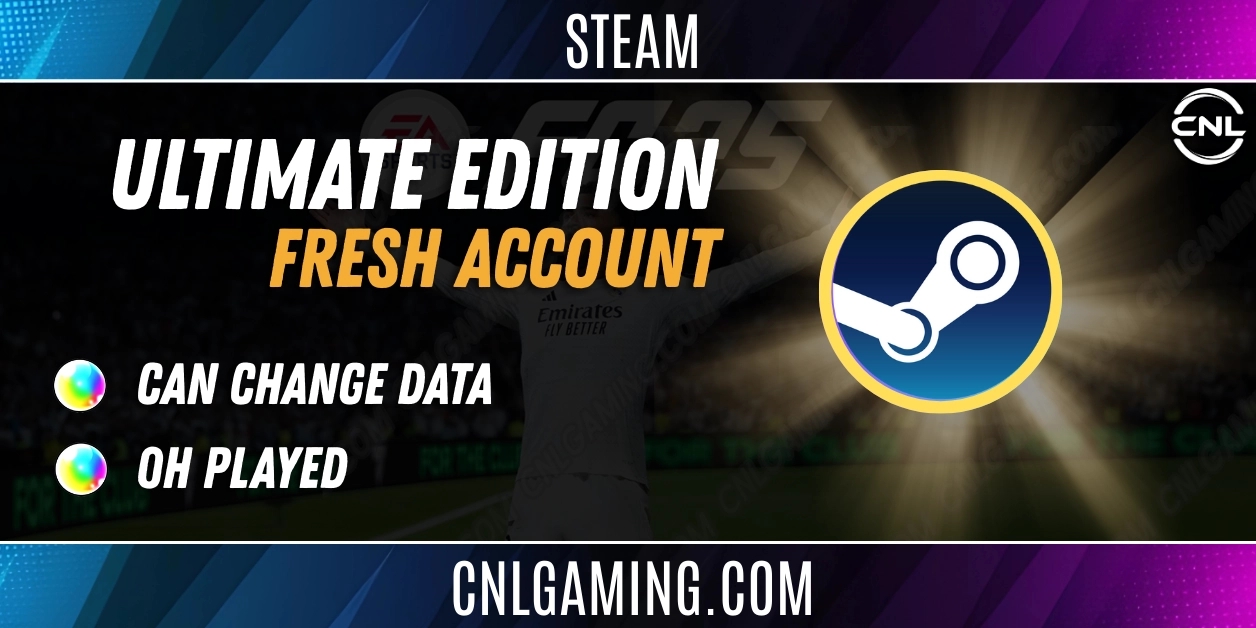 [STEAM] FC 25 Ultimate Edition | 0H Played | Can Change Data | Fast Delivery
