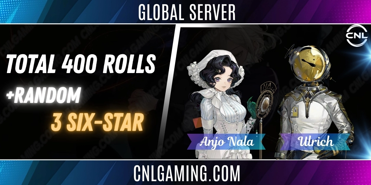 Global | Total 400 rolls + Anjo Nala + Ulrich + 3 Random six-star | DLC 7