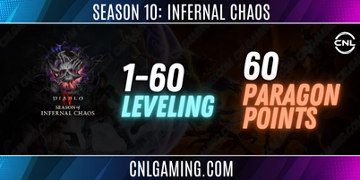 Pre Order | Season 10 : Infernal Chaos | Leveling 1-60 + 60 Paragon Point