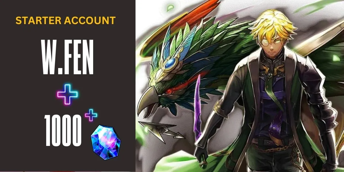 [Global]War Hero Fen+1700 Crystals Random 1-10 Ascend