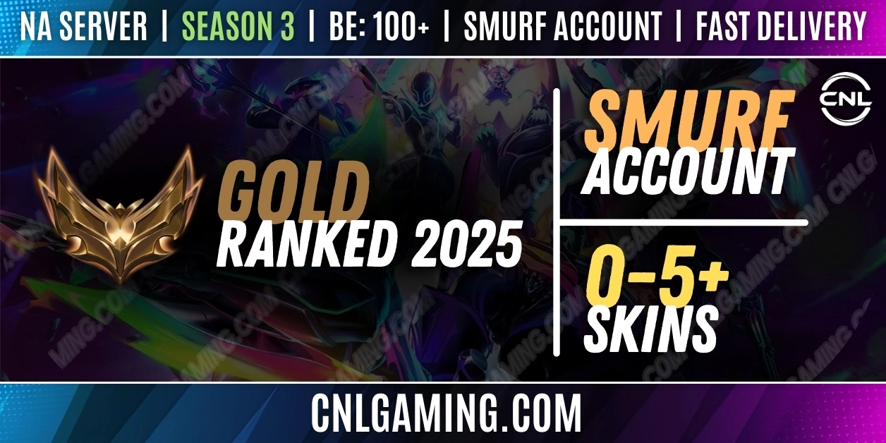 [NA] [Gold] RANKD 2025 - Season 3 | Champ: 20+ | BE: 100+ | Skins: 0-5+ | Smurf account | Fast delivery