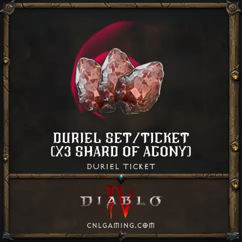 Season 9: Sins of the Horadrim  – Softcore - Duriel Ticket / Duriel Set for Summon BOSS Duriel