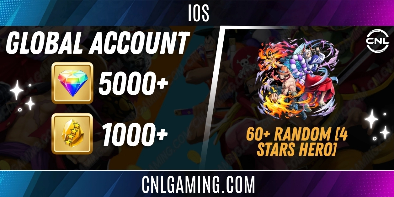 IOS [Global] 5000+ Diamonds | Ace/Yamato Fire Fist Ogre Princess | 1000+ 4 Stars Fragment | 60+ Random [4 Stars Hero]