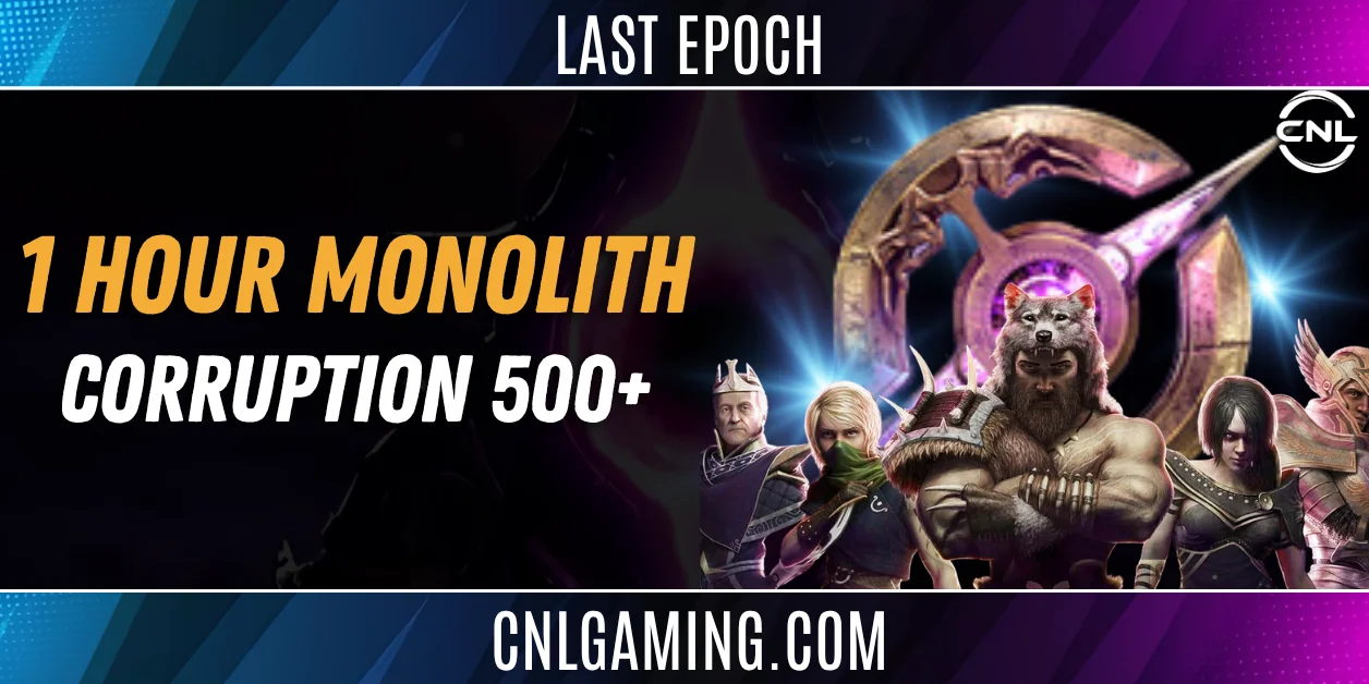 Tombs of the Erased |  1h Monolith Corruption | 500+