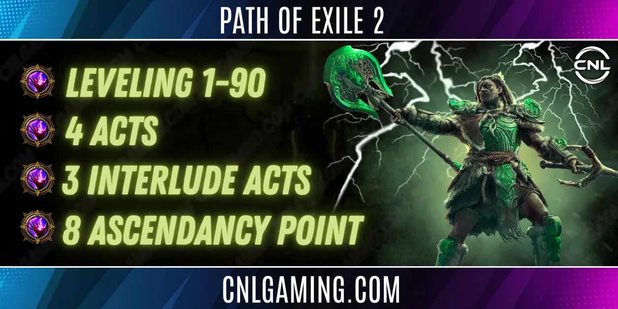 Rise of the Abyssal | 1-90 Leveling + 4 Acts + 3 Interlude Acts + 8 Ascendancy Point