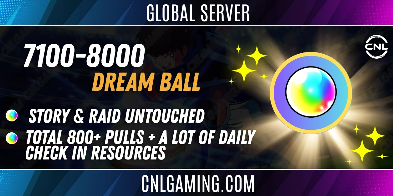 |Global| 7100-8000 DB + Story & Raid Untouched + Total 800+ Pulls + A lot of daily check in resources