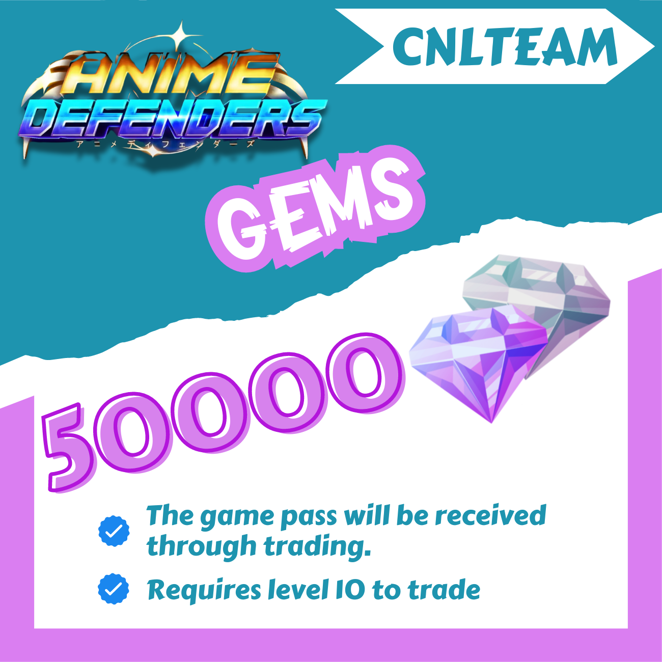 50000 - Gems